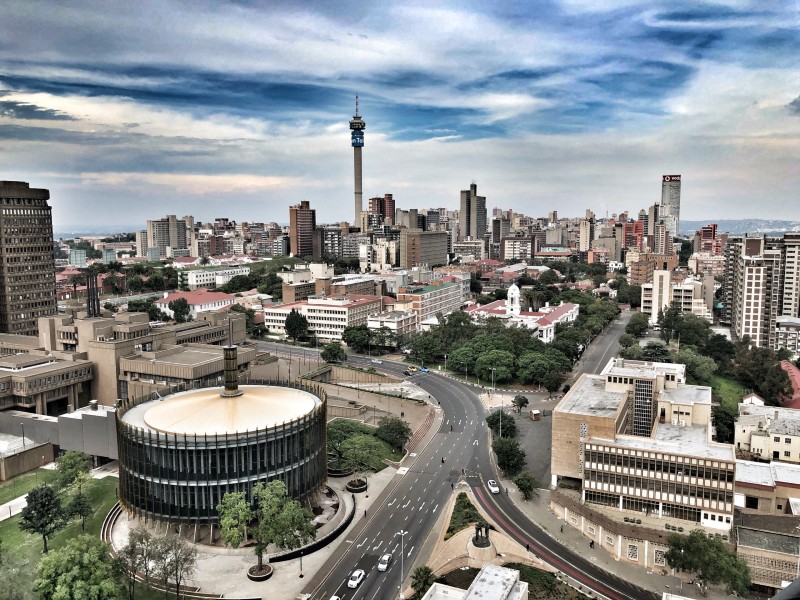 Hình ảnh hiện đại của thành phố Johannesburg - một trong 3 thủ đô của Nam phi